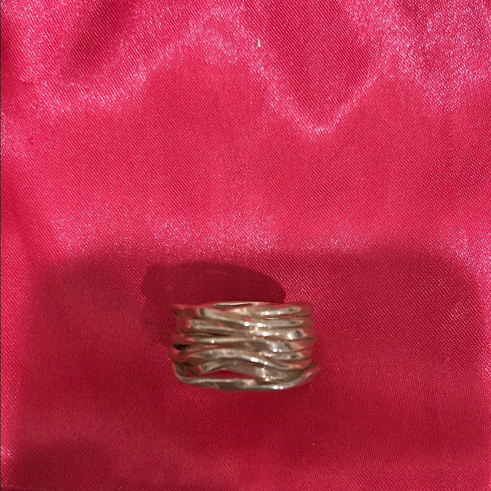 Rustic Silver Textured Ring